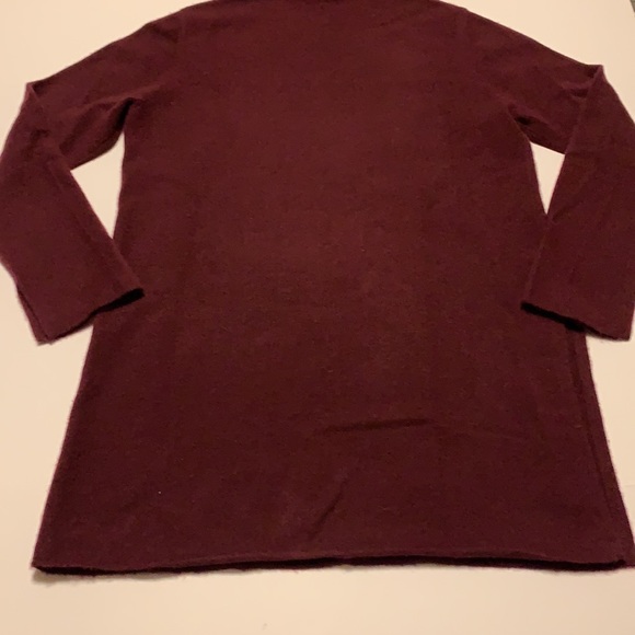 Margaret O’Leary Maroon Cashmere Tunic - Women’s Size Medium - Picture 7 of 11
